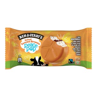 Ben & Jerry's Salted Caramel Brownie Peace Pop