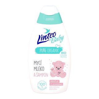 Linteo Baby mycí mléko a šampon