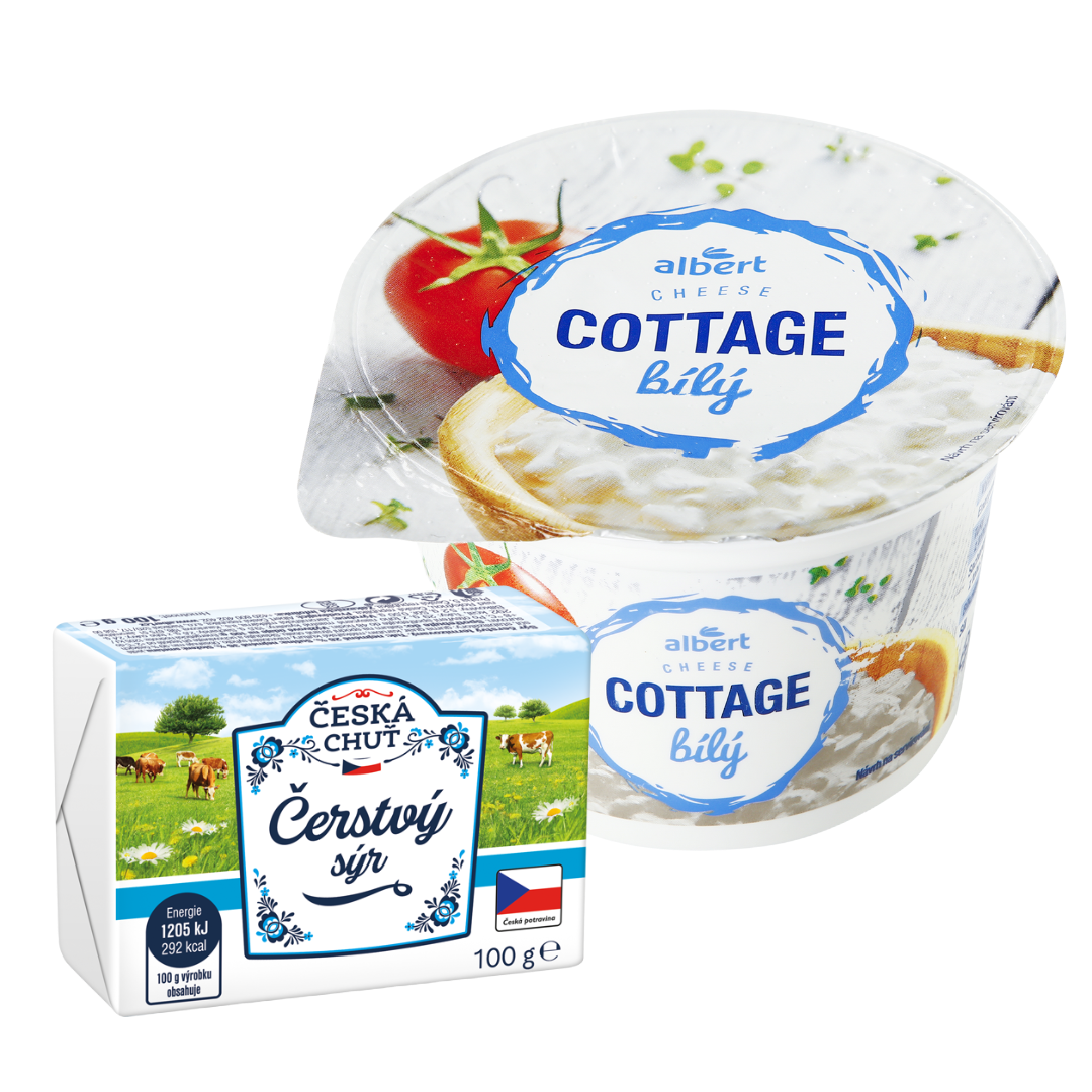 Smetanové, čerstvé a cottage