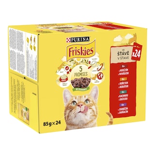 Friskies Kuřecí, hovězí, jehněčí, kachna ve šťávě