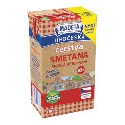 Madeta Jihočeská Smetana ke šlehání