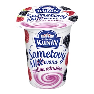 Mlékárna Kunín Sametový jogurt malina a ostružina