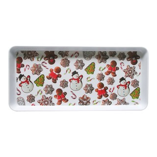 Podnos servírovací vánoční motiv perníčků