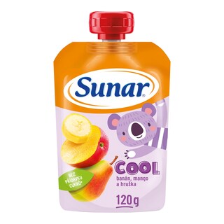 Sunar ovocná kapsička hruška, banán, mango