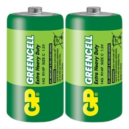 GP Greencell C (R14) zinkové baterie