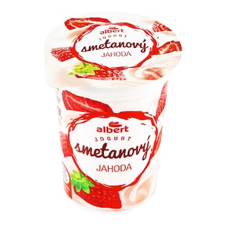 Albert Jogurt smetanový jahoda