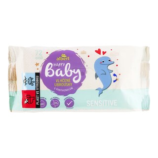 Albert Vlhčené ubrousky Sensitive