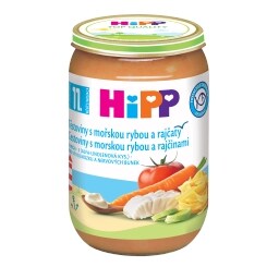 HiPP Těstoviny s rybou a rajčaty