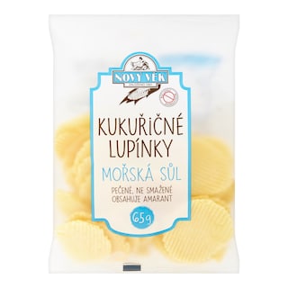 Nový věk Kukuřičné lupínky s mořskou solí
