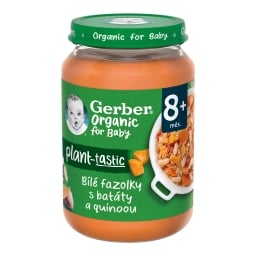 Gerber Organic Příkrm fazolky, brambory, quinoa