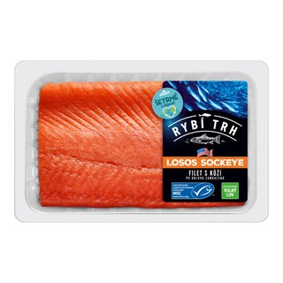 Rybí trh Losos Sockeye, filet