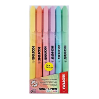 Kores High Liner zvýrazňovače pastel