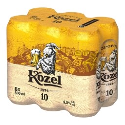 Velkopopovický Kozel 10° pivo světlé výčepní