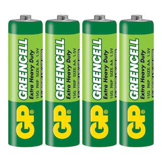 GP Greencell Extra Heavy Duty AA zinková baterie
