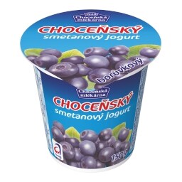 Choceňský smetanový jogurt borůvka