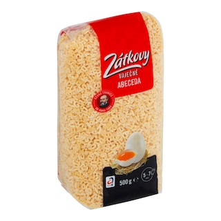 Zátkovy Vaječné těstoviny abeceda