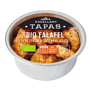 Albert Excellent Tapas Bio falafel rajčata a sýr