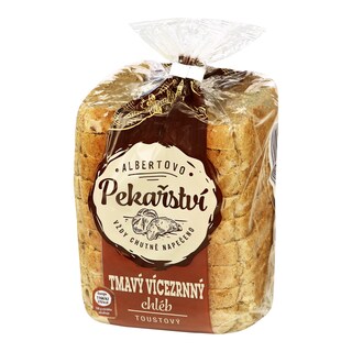 Albert Toustový chléb tmavý, krájený