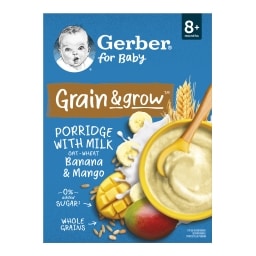 Gerber mléčná kaše pšen. ovesná banán a mango