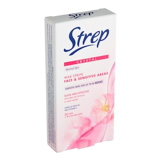 Strep Crystal voskové pásky na obličej