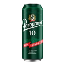 Staropramen 10 Voda, JEČNÝ slad, JEČMEN, chmelové