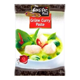 Exotic Food Authentic Thai Green Curry pasta