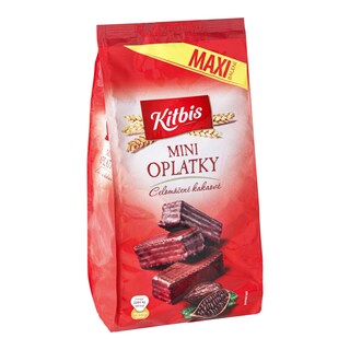 Kitbis MAXI Oplatky mini kakaové celomáčené