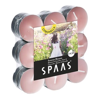 Spaas Citronella Čajové svíčky vonné Letní květ