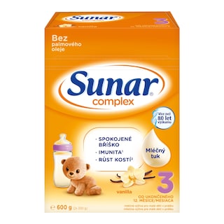 Sunar Complex 3 batolecí mléko vanilka