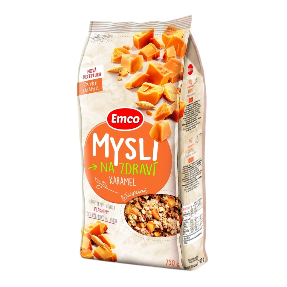 Emco Mysli na zdraví Křupavé karamel 750 g Albert