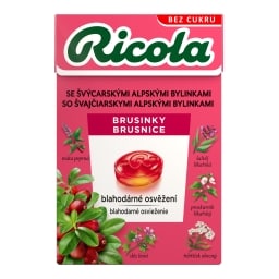 Ricola bonbony brusinkové bez cukru