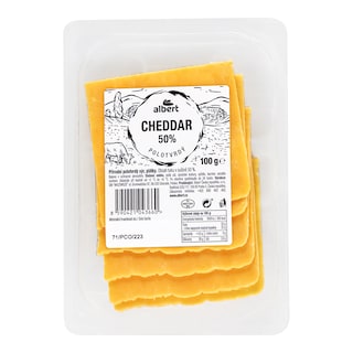 Albert Cheddar 50% plátky