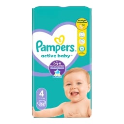 Pampers Active Baby pleny velikost 4