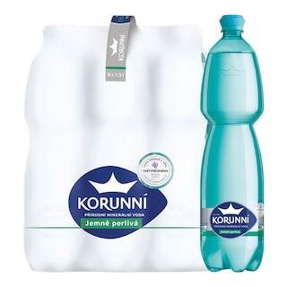 Korunní Jemně perlivá minerální voda