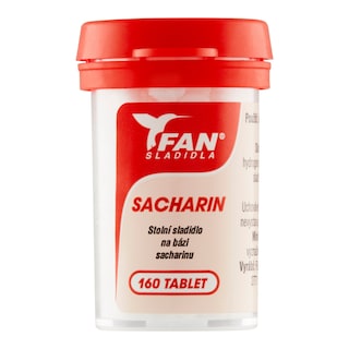 Fan Sacharin stolní sladidlo