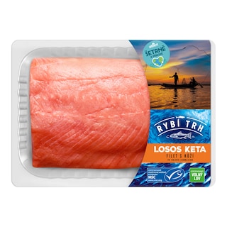Rybí trh Losos Keta, filet s kůží