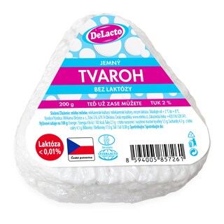 DeLacto jemný tvaroh bez laktózy