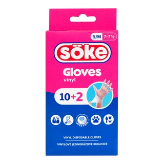 Söke Rukavice vinylové vel. S/M