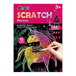 Avenir Škrábací kniha jednorožec