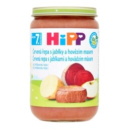 HiPP Bio Červená řepa s jablky a hovězím masem