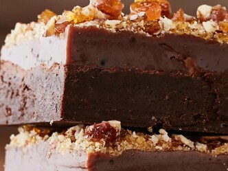 Pekanovo-karamelové brownies