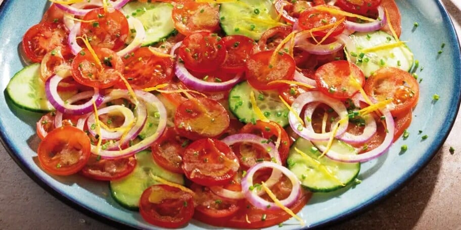 Letní zeleninové carpaccio