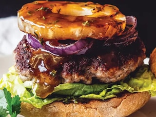 Hawai burger s omáčkou teriyaki