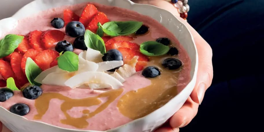 Jahůdková smoothie bowl