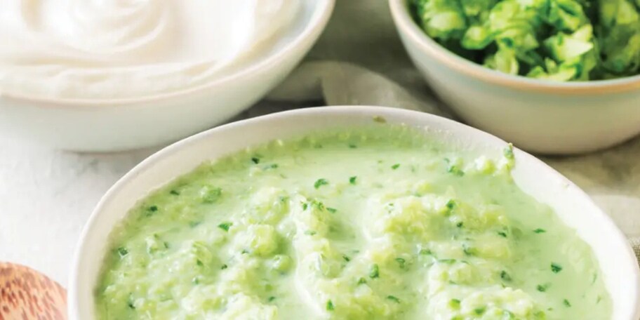 Okurková maska na obličej s tvarohem