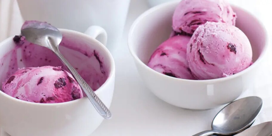 Borůvkovo-limetková zmrzlina