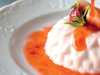 Jahodová panna cotta