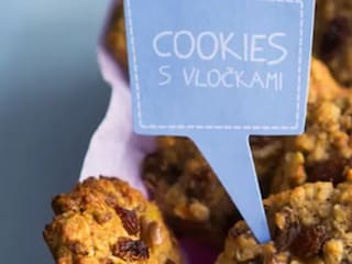 Cookies z celozrnné mouky s vločkami