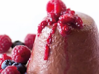 Čokoládová panna cotta