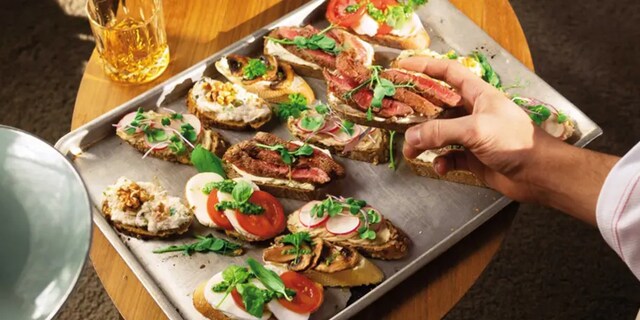 Chlebíčky se steakem Queensland